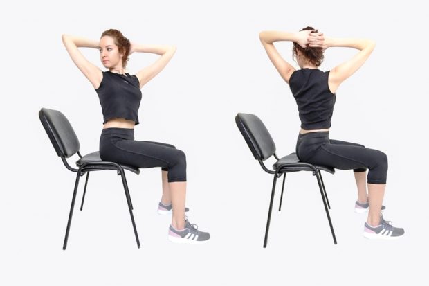 Упражнения на расслабление на стуле